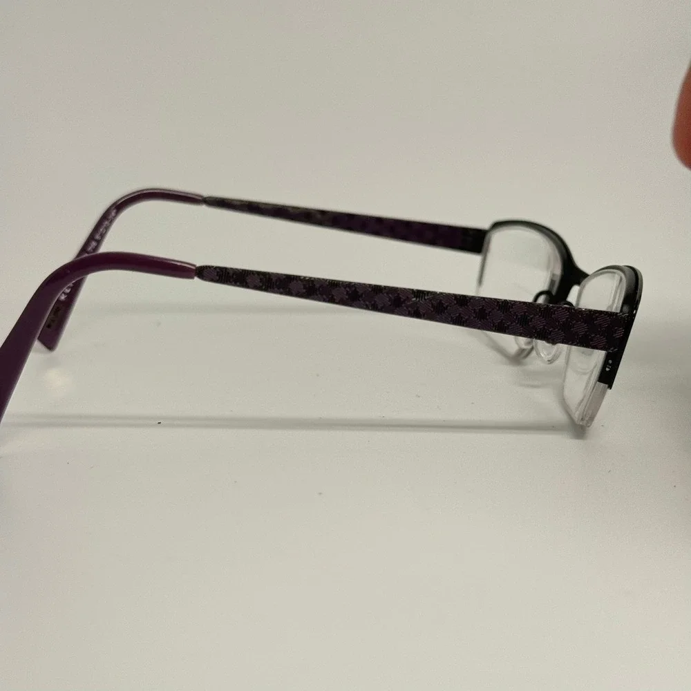 Kliik Denmark 527 716 Purple Semi Rimless Eyeglass Frames 51-13-140 Mens Womens